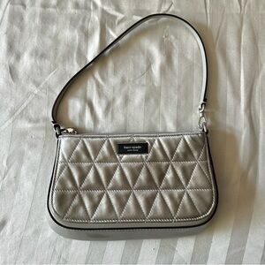 Kate Spade Sam Icon Quilted Satin Mini Pouchette